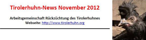 Tirolerhuhn News 2012